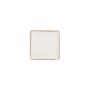 Assiette plate 11x11cm ivoire Collect