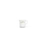 Cup 20cl brown flower Retro