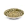 Deep plate 26xH4,5cm greenbrown Resto