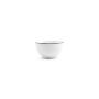 Bowl 14xH8cm black rim Basic White