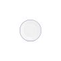 Plate 24cm blue rim Basic White