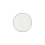 Plate 27cm black rim Bistro