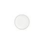 Teller flach 20,5cm coupe green rim Basic White