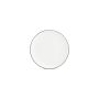 Teller flach 24cm coupe green rim Basic White
