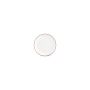 Teller flach 15cm coupe burgundy rim Basic White