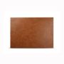Placemat 43x30cm leather look brown Layer