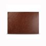 Placemat 43x30cm leather look dark brown Layer