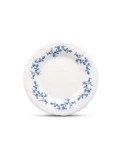 Assiette plate 32cm blue flower Retro