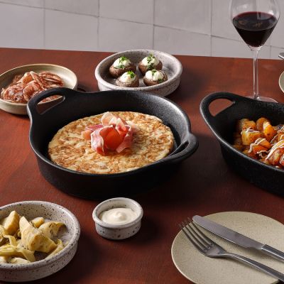 Baking dish 22x18xH4,5cm black Ardo