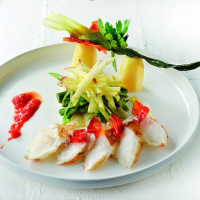 Plate 19cm low rim white Gusto