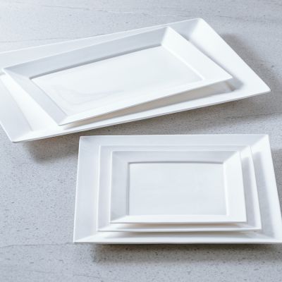 Serving dish 30,5x30,5cm white Silht