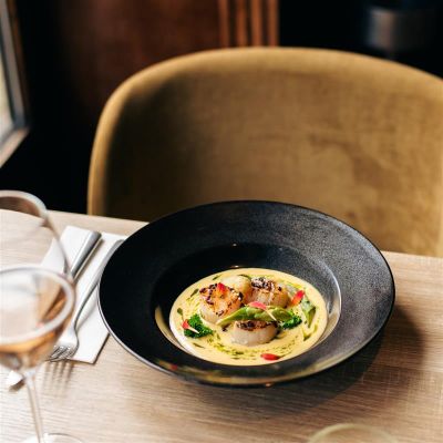 Deep plate 25,5/16,5xH5cm black Ovio