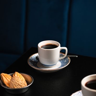 Mokkauntertasse 11cm blau Azul