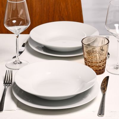 Deep plate 23xH4cm Basic White