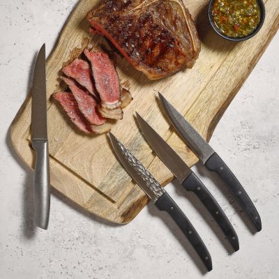 Steak knife 23cm satin Carne - set/4