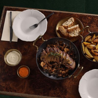 Plate 14cm antique gold Serve