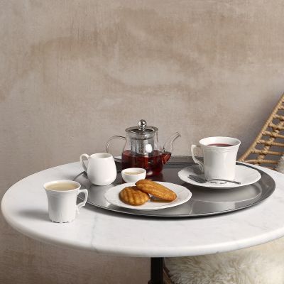 Serving tray 44,5xH1cm antique silver Serve
