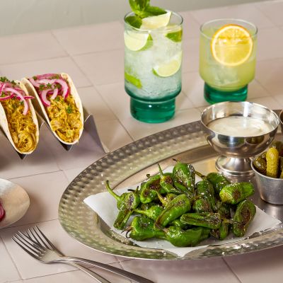 Serveerschaal 14xH2cm antique zilver Serve