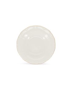 Assiette creuse 23,5/14xH4cm avec bord doré Retro