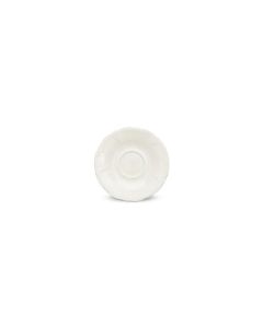 Mokkauntertasse 12cm Elfenbein Retro
