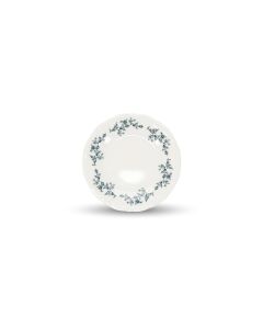Assiette plate 16cm black flower Retro