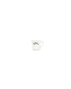 Mokkatasse 11cl black flower Retro