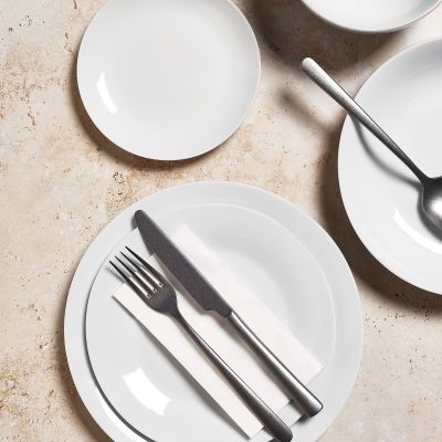 Plate 24cm coupe Basic White