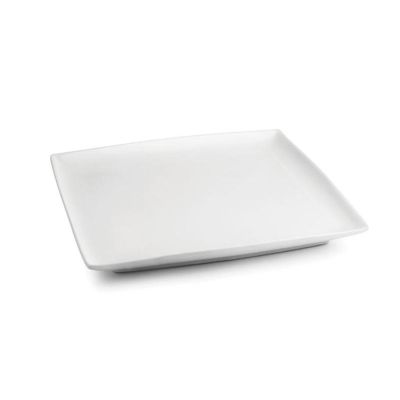Teller flach 26x26cm weiß Squito