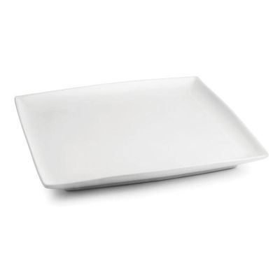 Teller flach 30x30cm weiß Squito