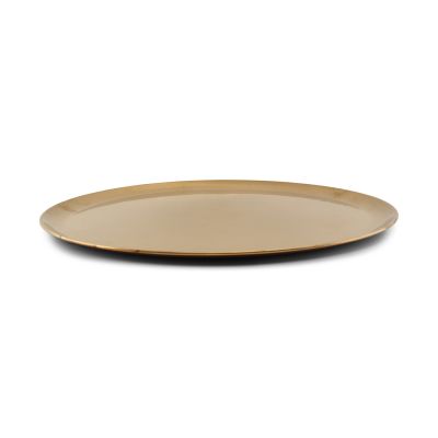 Tablett 44,5xH1cm antique gold Serve