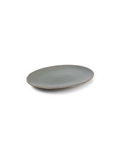 Assiette plate 30x21cm vert Cirro
