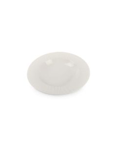 Diep bord 23/15xH3cm wit Vista