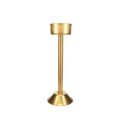 Champagne cooler stand 19,5xH62,5cm antique gold Bar