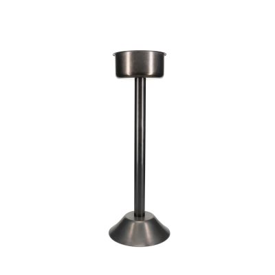 Champagne cooler stand 19,5xH62,5cm antique black Bar