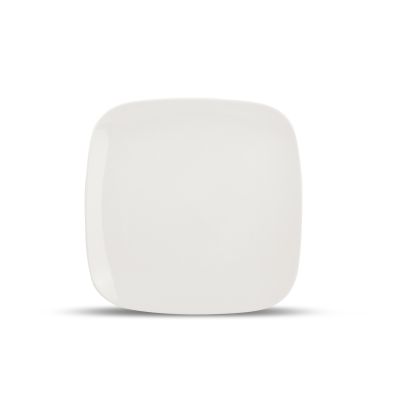 Plate 24x24cm white Match