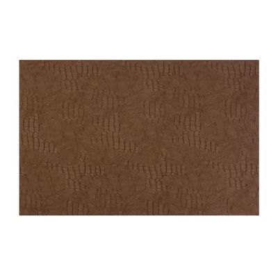 Placemat 45x30cm leather look brown Layer