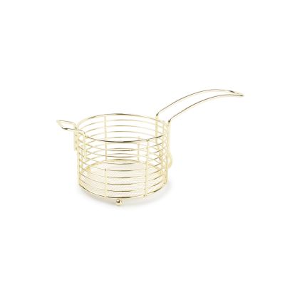 French fries basket 11xH7,5cm gold Wire Ware