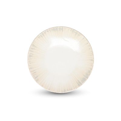 Assiette plate 25cm gris Nuance