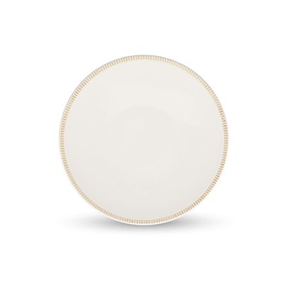 Assiette plate 27cm beige Linea