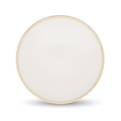 Assiette plate 32cm beige Linea