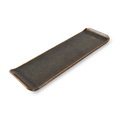 Serving dish 30x9,5cm green Cirro