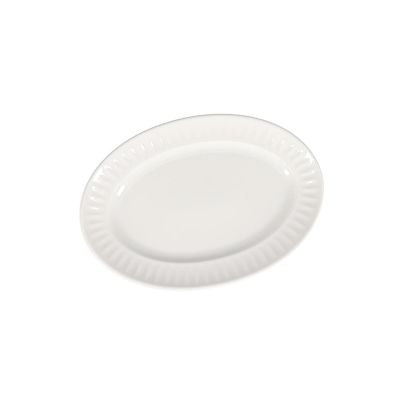 Plat à servir 28x19,5cm blanc Solar