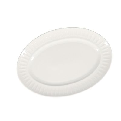 Plat à servir 36x25,5cm blanc Solar