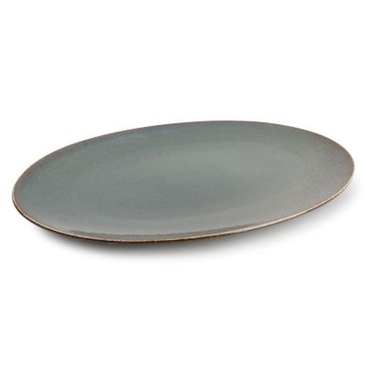 Plate 36x25,5cm green Cirro