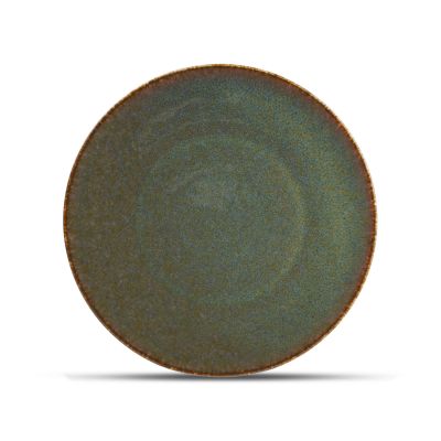 Plate 25cm green Cirro