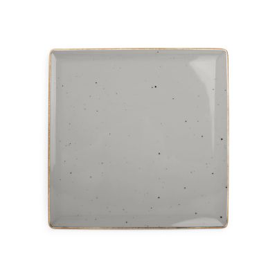 Plate 25,5x25,5cm grey Collect