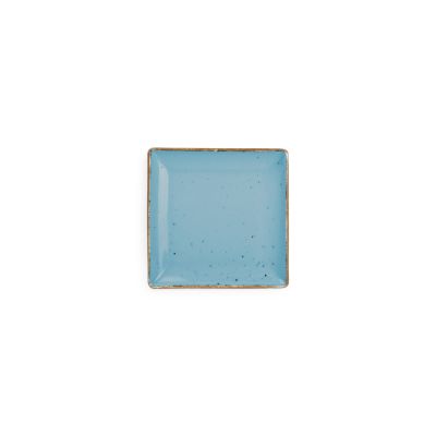 Plate 11x11cm blue Collect