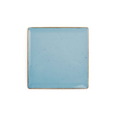 Plate 20,5x20,5cm blue Collect