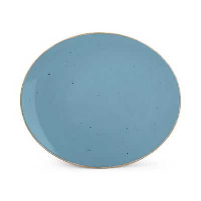 Plate 30,5x26cm blue Collect