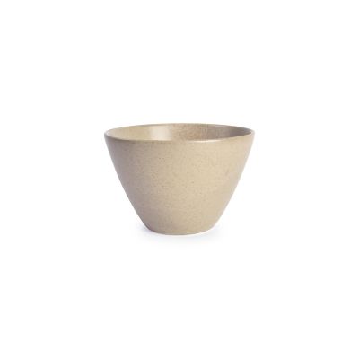 Bowl 12xH7,5cm conical beige Cirro